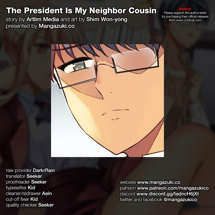 The President Is My Neighbor Cousin Chapter 37 - Page 1